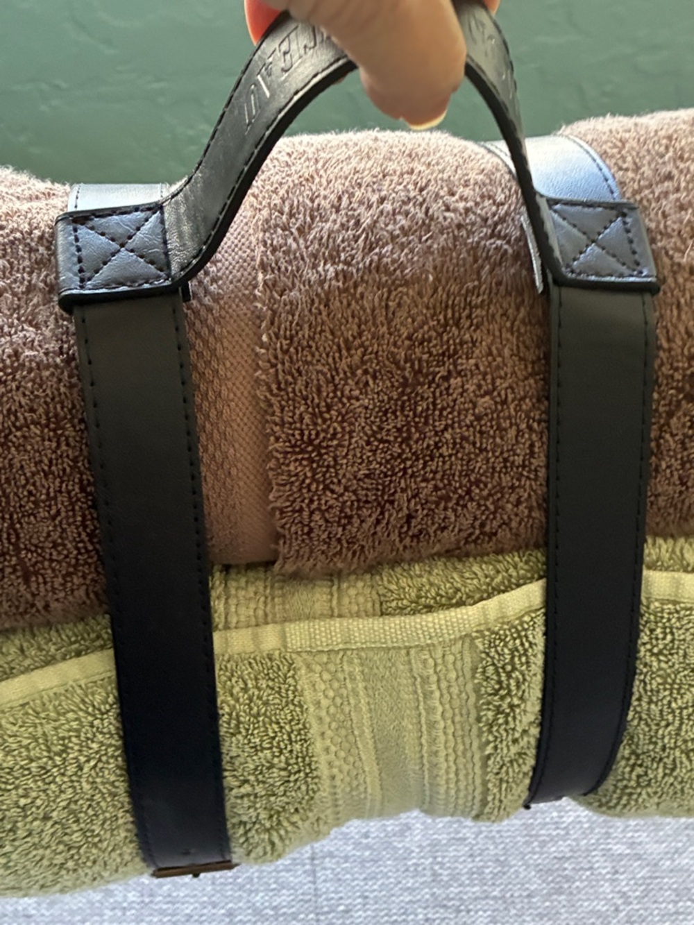 Black Vegan Leather Double Buckle Harness Belt